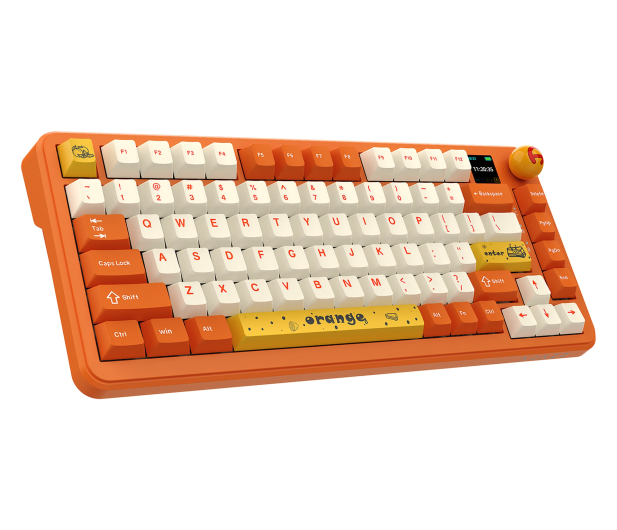 Ajazz AK820 MAX PLUS Avocado Switch Orange z ekranem - 1536382 - zdjęcie 4
